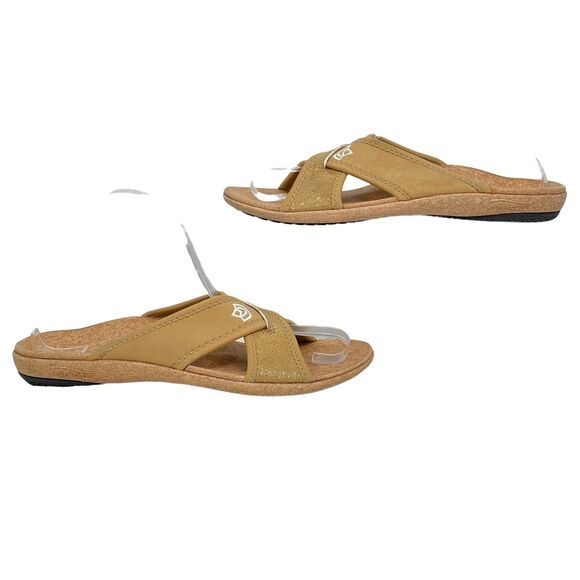Spenco Flip Flop Slide Sandal SZ 7 Women's Brown Open Toe Slip On Casual Flat - Picture 3 of 10